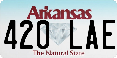AR license plate 420LAE