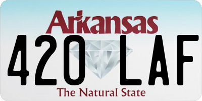 AR license plate 420LAF