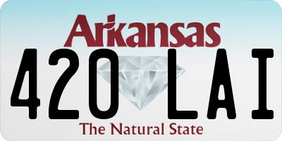 AR license plate 420LAI