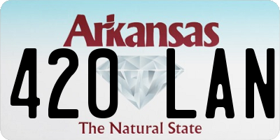 AR license plate 420LAN