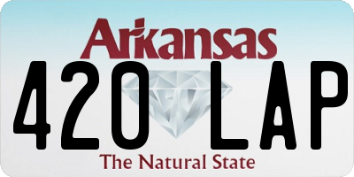 AR license plate 420LAP