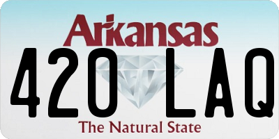 AR license plate 420LAQ