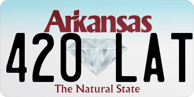AR license plate 420LAT