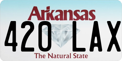 AR license plate 420LAX