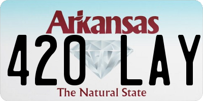 AR license plate 420LAY