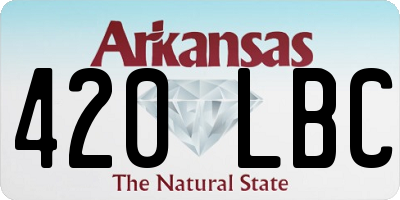 AR license plate 420LBC