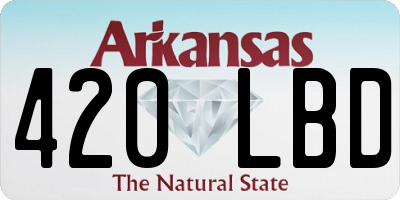 AR license plate 420LBD