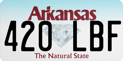 AR license plate 420LBF
