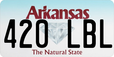 AR license plate 420LBL