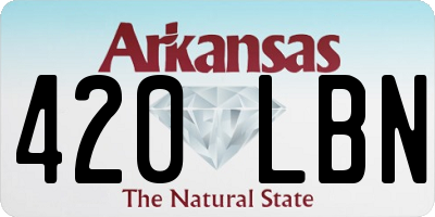 AR license plate 420LBN