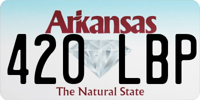 AR license plate 420LBP