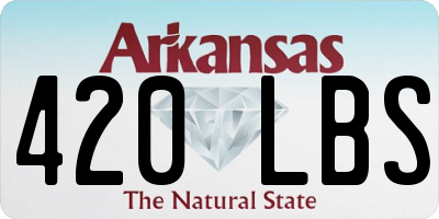 AR license plate 420LBS