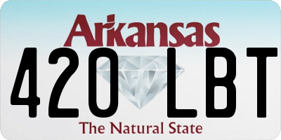 AR license plate 420LBT