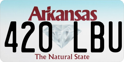 AR license plate 420LBU