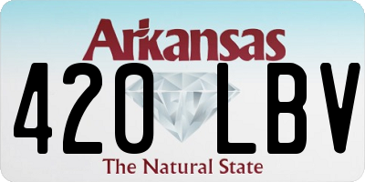 AR license plate 420LBV