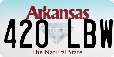 AR license plate 420LBW