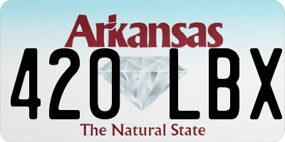 AR license plate 420LBX
