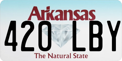 AR license plate 420LBY