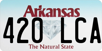 AR license plate 420LCA