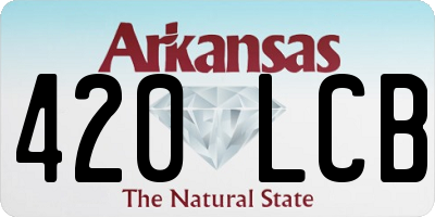 AR license plate 420LCB