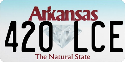 AR license plate 420LCE