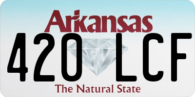 AR license plate 420LCF