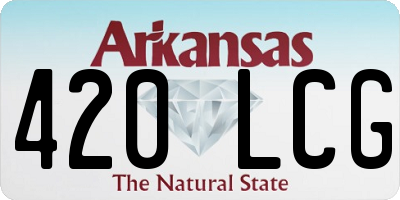 AR license plate 420LCG