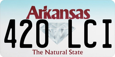AR license plate 420LCI