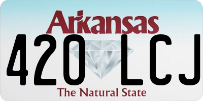 AR license plate 420LCJ