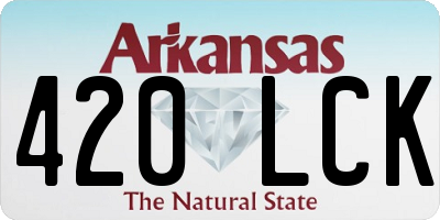 AR license plate 420LCK