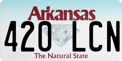 AR license plate 420LCN