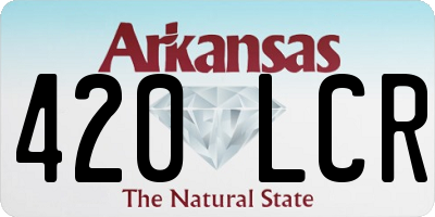 AR license plate 420LCR