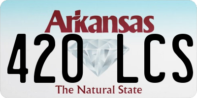 AR license plate 420LCS