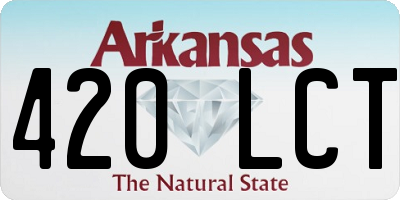 AR license plate 420LCT
