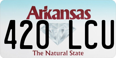 AR license plate 420LCU