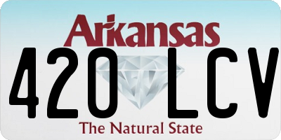 AR license plate 420LCV