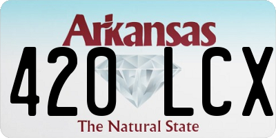 AR license plate 420LCX