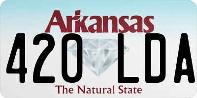 AR license plate 420LDA