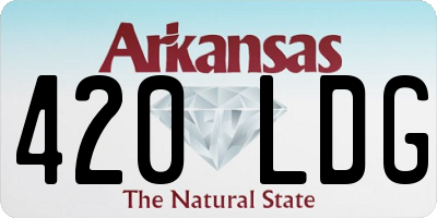AR license plate 420LDG