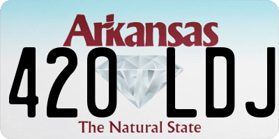 AR license plate 420LDJ