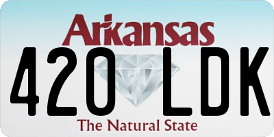 AR license plate 420LDK