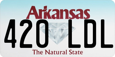 AR license plate 420LDL