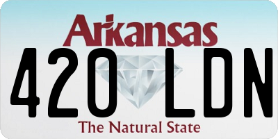 AR license plate 420LDN