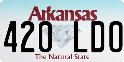 AR license plate 420LDO