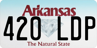 AR license plate 420LDP