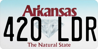 AR license plate 420LDR