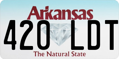 AR license plate 420LDT