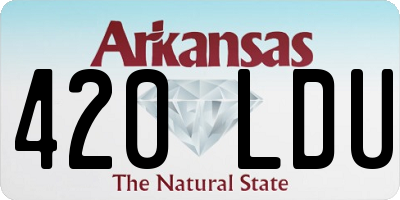 AR license plate 420LDU