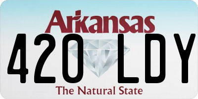 AR license plate 420LDY