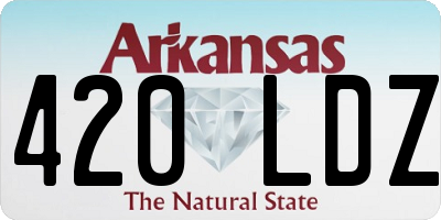 AR license plate 420LDZ